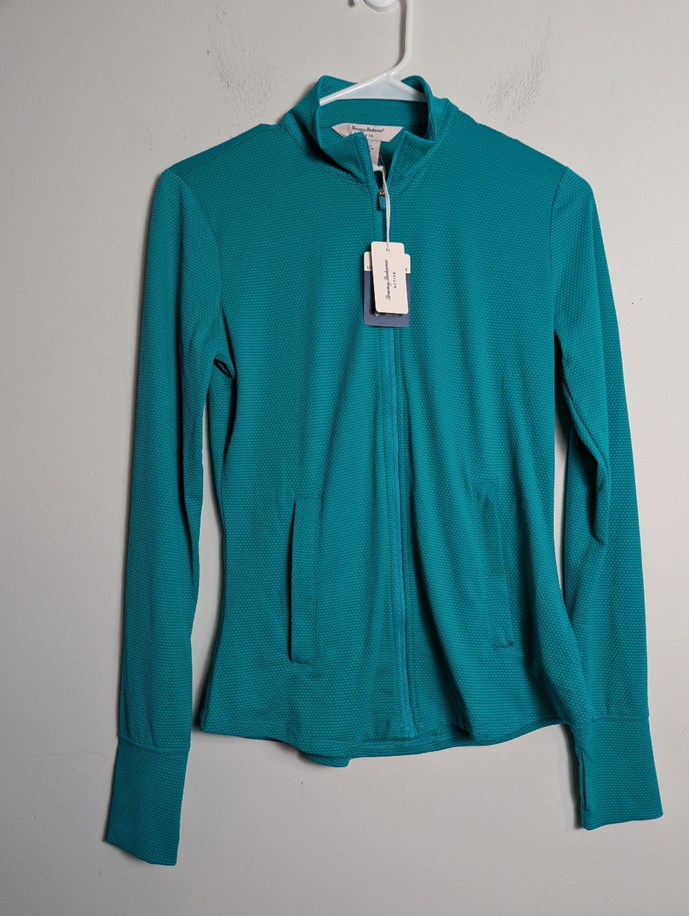 Tommy Bahama Women's UPF 50 Jacket Active Outdoor Teal Green Full Zip Sz Xs New